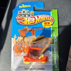 Hot Wheels Flintstones Flintmobile Toy Car - Orange